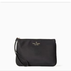 *New*Black Kate spade wristlet with pink gift box